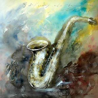 Musical Instrument oil painting